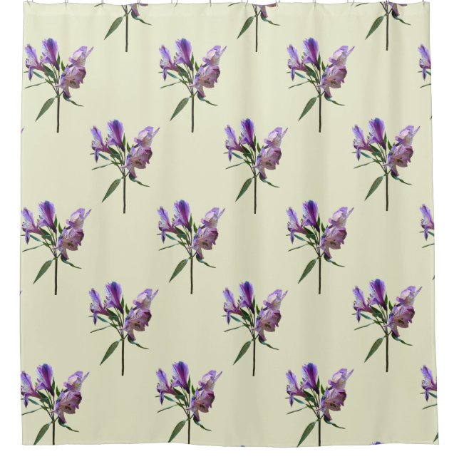 Purple Peruvian Lily Shower Curtain (Front)