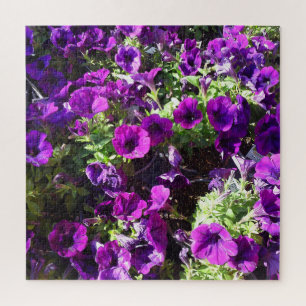 Purple Petunia Flower Jigsaw Puzzle