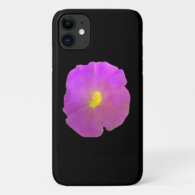Purple Petunia iPhone 3 Case (Back)