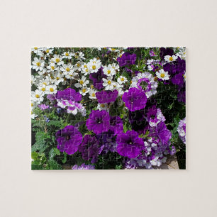 Purple petunia  jigsaw puzzle