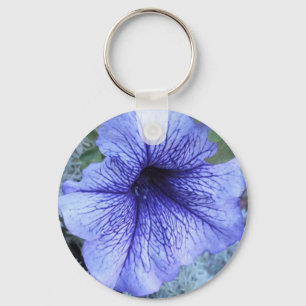 Purple Petunia Key Ring