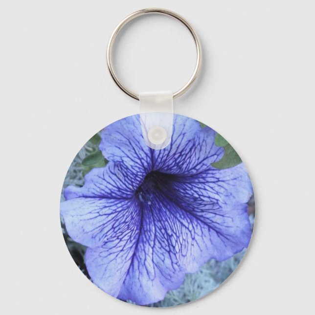 Purple Petunia Key Ring (Front)