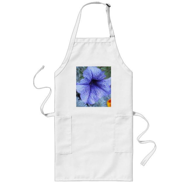 Purple Petunia Long Apron (Front)