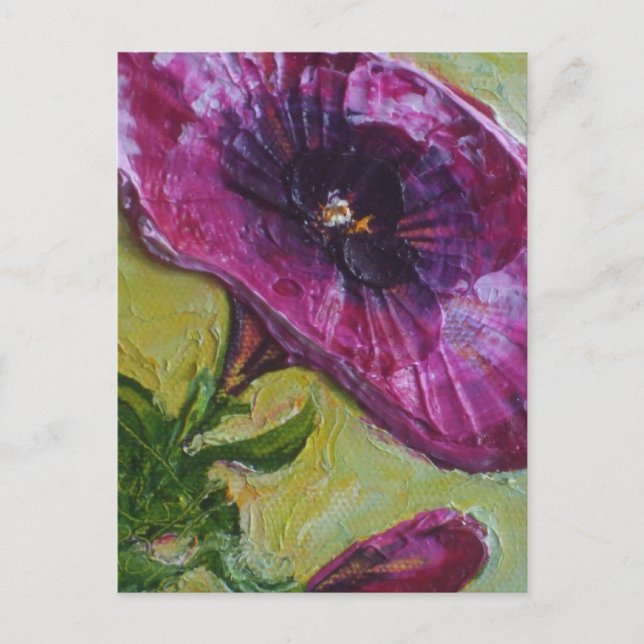 Purple Petunia Postcard (Front)