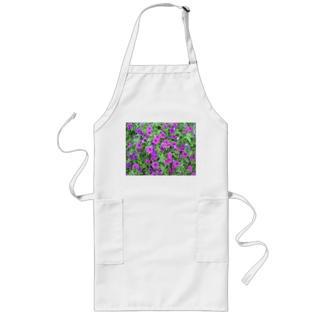 Purple Petunias Apron (Front)