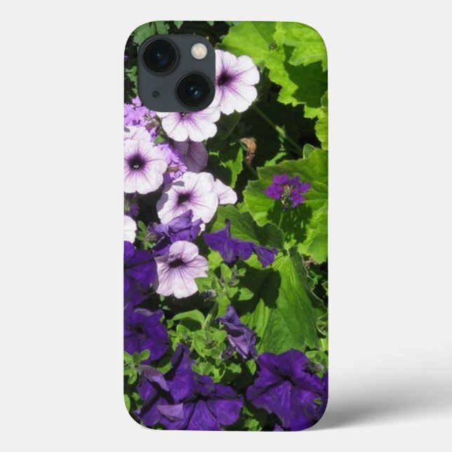 Purple Petunias iPad case (Back)