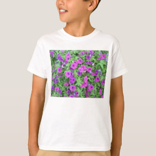 Purple Petunias Kids Basic T-Shirt