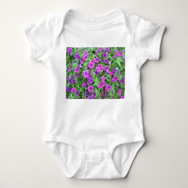 Purple Petunias Shirts (Front)