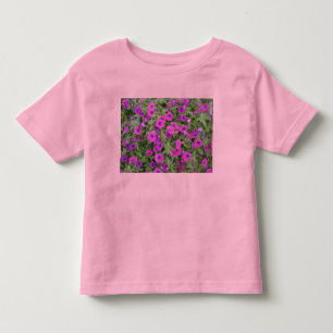 Purple Petunias Toddlers Ringer T-Shirt
