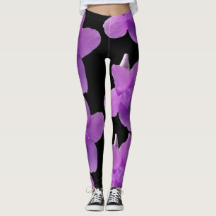 Purple Philippine Violet black Leggings