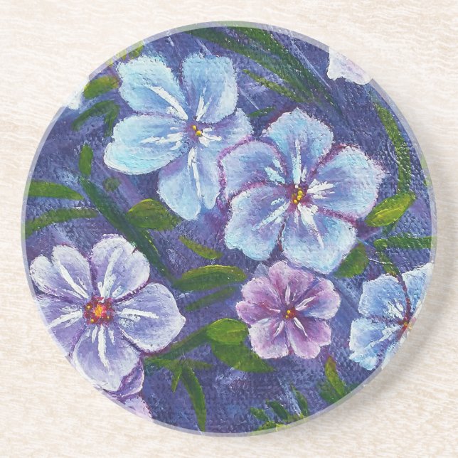Purple Phlox Coaster (Front)
