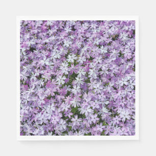 Purple Phlox Flowers Napkin