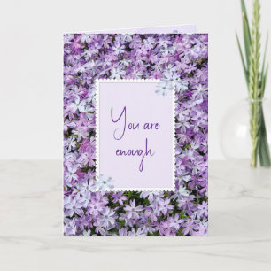 Purple Phlox For Encouragement Card