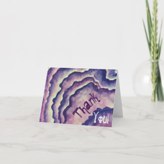 Purple Picky Nikki Thank You Card