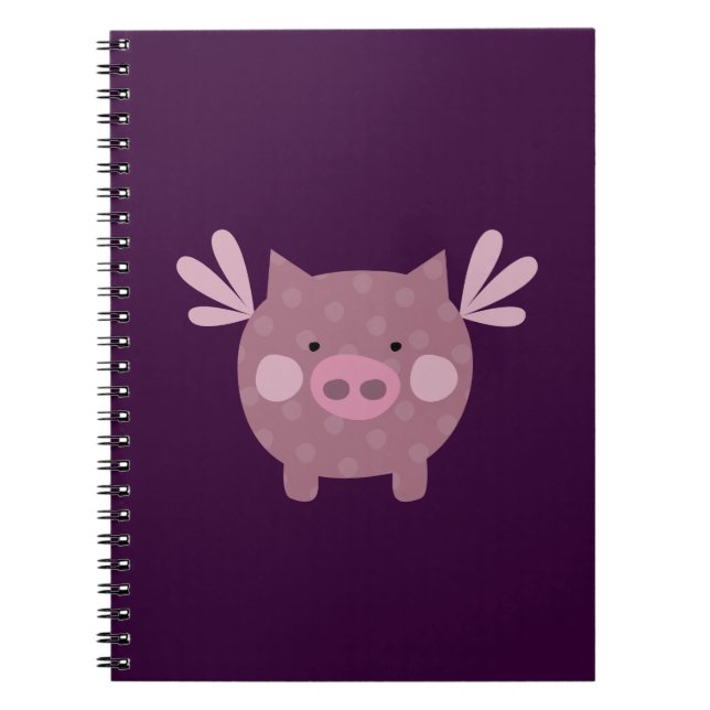 Purple Pig Notebook (Front)