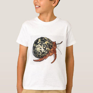 Purple Pincher Hermit Crab Design T-Shirt