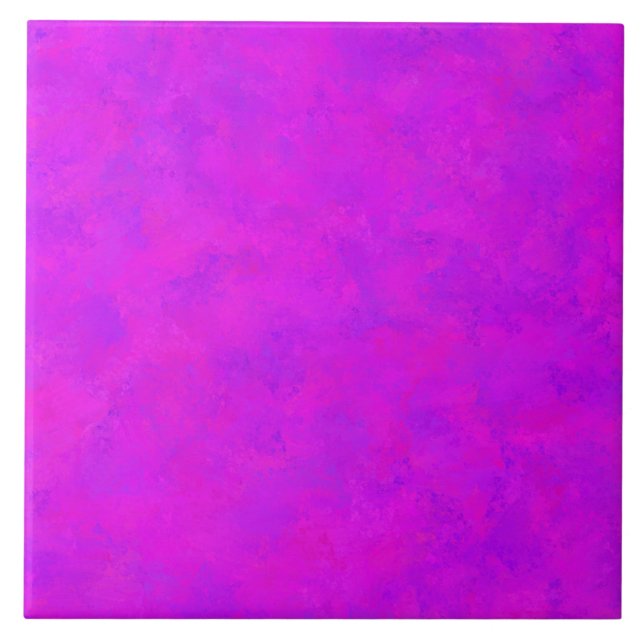 Purple Pink Abstract Pattern Ceramic Tile (Front)