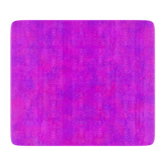 Purple Pink Abstract Pattern Cutting Board (Front)