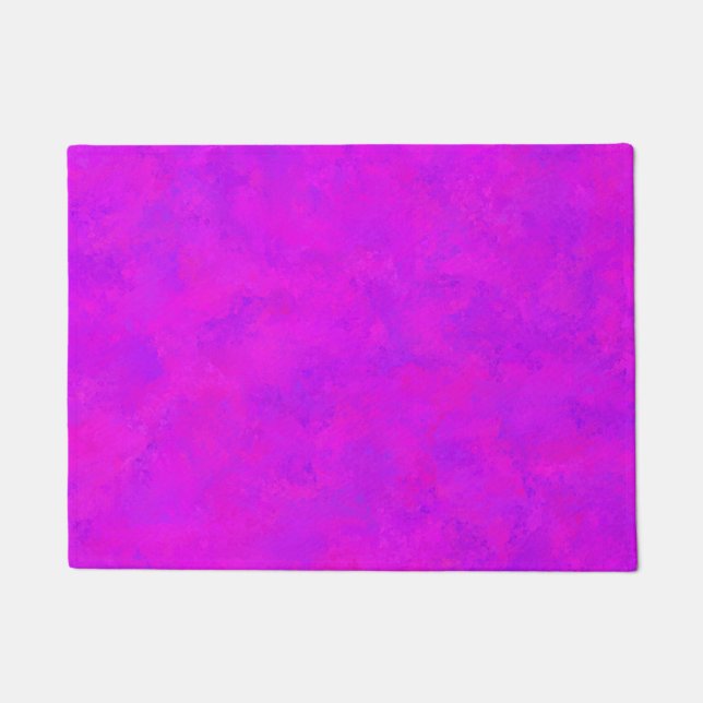 Purple Pink Abstract Pattern Doormat (Front)