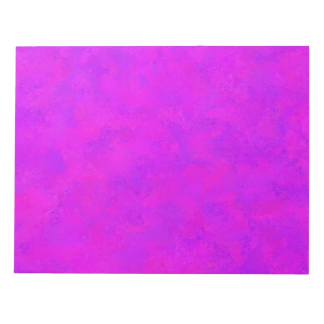 Purple Pink Abstract Pattern Notepad (Front)