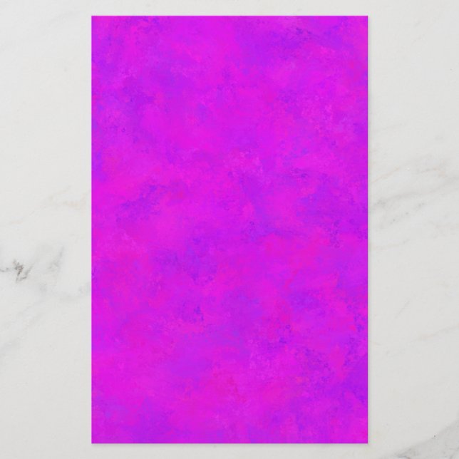 Purple Pink Abstract Pattern Stationery (Front)