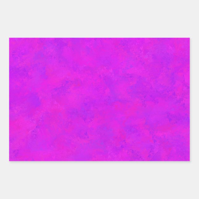 Purple Pink Abstract Pattern Wrapping Paper Sheet (Front)