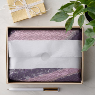 Purple pink abstract stripes with elegant sparkle tissue paper