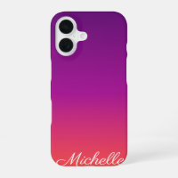 Purple, pink and orange gradient ombre