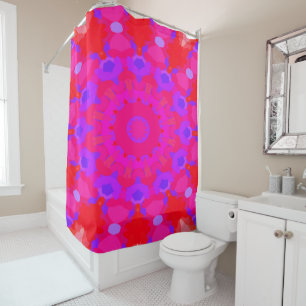 Purple, Pink and Orange Mandala Shower Curtain