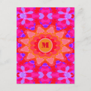 Purple, Pink and Orange Postcard