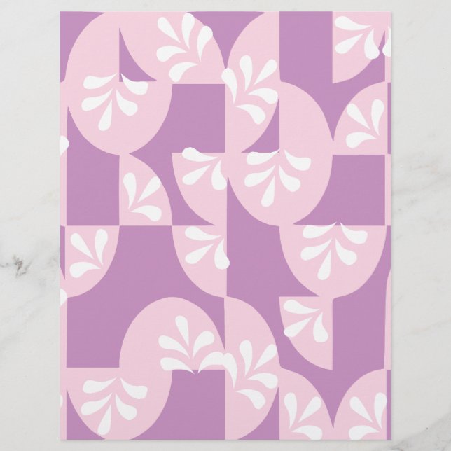 Purple ,Pink and White pattern: (Front)
