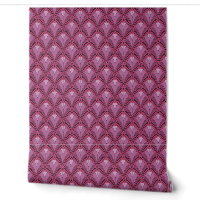 Purple Pink Art Deco Geometric Pattern