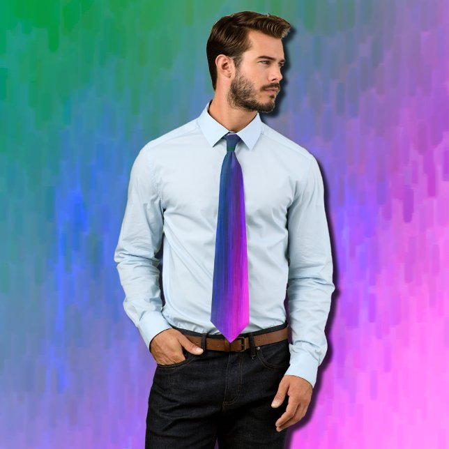 purple pink artistic stripes tie (Creator Uploaded)