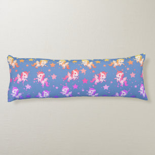 Purple & Pink Baby Unicorns Body Pillow