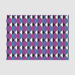 Purple, Pink, Blue, Black and White Diamond Tissue Paper