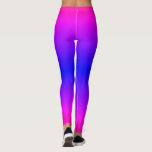 Purple Pink Blue Neon Leggings Gradient Party<br><div class="desc">Purple Pink Blue Neon Gradient Ombre Modern MIGNED Design Leggings</div>