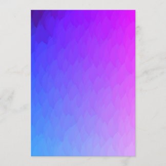 Purple pink blue ombre flame invitation