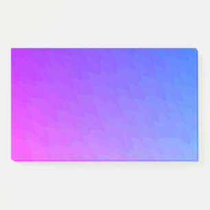 Purple Pink Blue Ombre Flame Pattern Jumbo Post It Post-it Notes