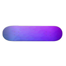 Purple, Pink, Blue Ombre Flame Skateboard Deck