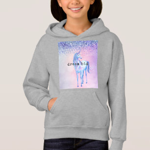 Purple Pink Blue Ombre Unicorn Glitter