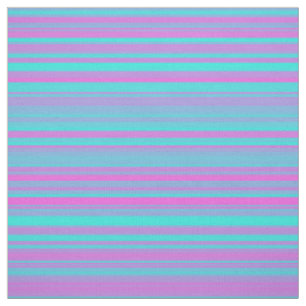 Purple Pink Blue Stripes Fabric