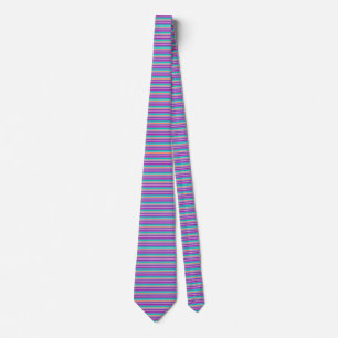 Purple, Pink & Blue Stripes Tie