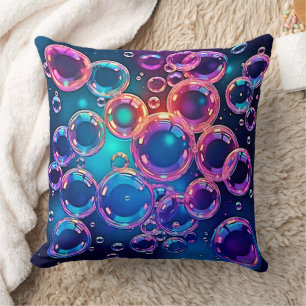 Purple Pink Bubble Magic Cushion