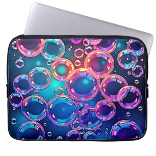 Purple Pink Bubble Magic Laptop Sleeve