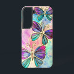 Purple Pink Butterflies Samsung Galaxy Case<br><div class="desc">Colourful Butterflies Flying Samsung Galaxy Cases or iPhonr Cases - Painting - Customisable - Choose / Add Your Unique Text - Name / Colours / Font / Size / Elements - Image / more - Make Your Special Gift - Resize and move or remove and add elements / text with...</div>