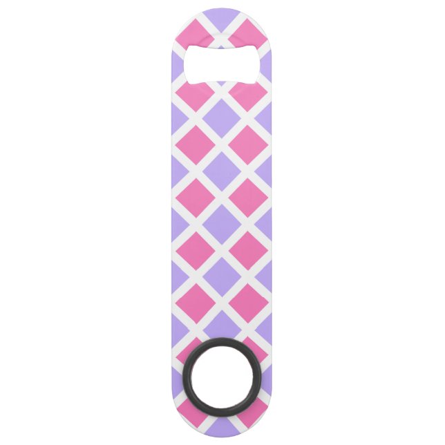 Purple Pink Chequered Diamond Pattern (Front)