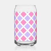 Purple Pink Chequered Diamond Pattern