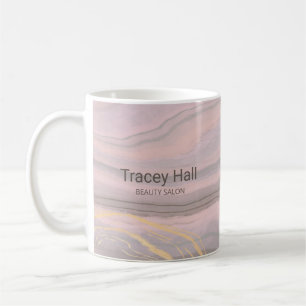 Purple pink earthy agate coffee mug