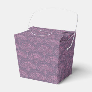 purple pink ethnic African traditional pattern Favour Box