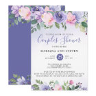Purple Pink Floral Wedding Couples Shower